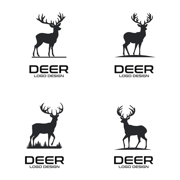 Deer vector logo design