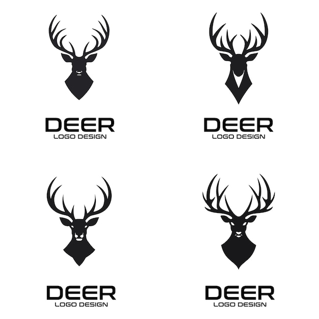 Deer vector logo design