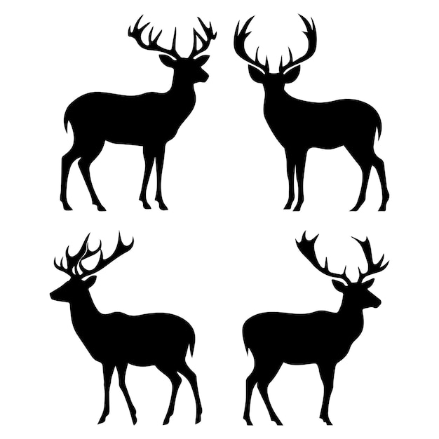 Deer vector silhouette