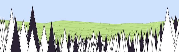 Deforestation concept chopping forest destruction of wood danger for ecology protect and restore nature concept