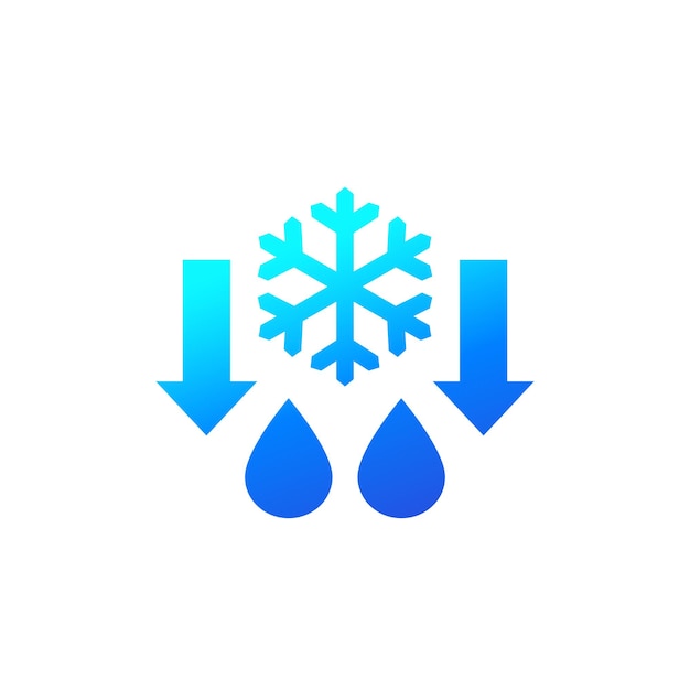 Defrost icon on white vector