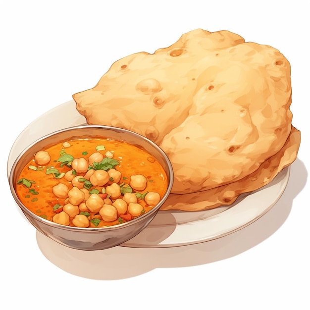 Delhi Chole Bhature and Spicy Chickpea Curry