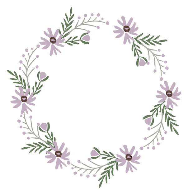 Delicate flower circle Wedding decoration floral element