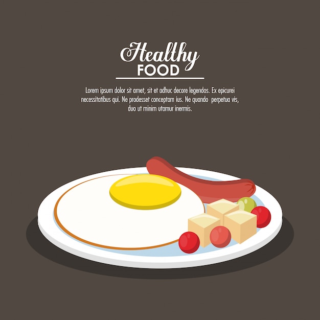 Delicious breakfast healthy food 