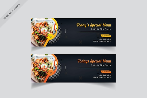 Delicious burger and food menu template