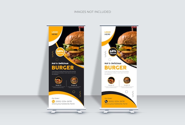 Delicious Burger Roll Up banner