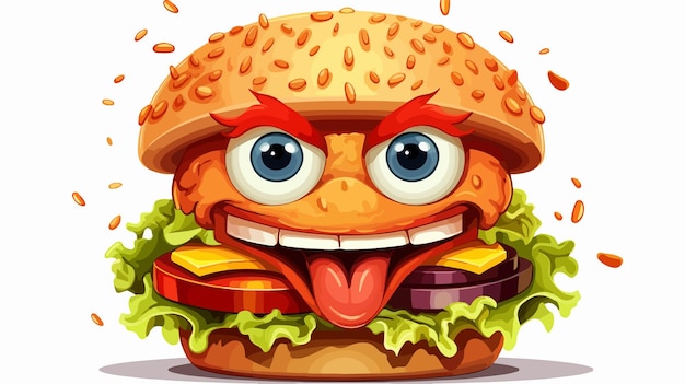 Delicious Chicken Burger Ready to Eat Funny and Yummy Image