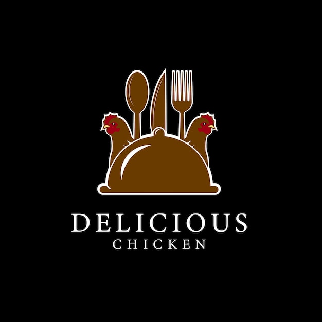 DELICIOUS CHICKEN style logo design