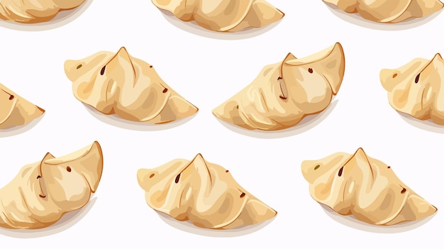 Vector delicious chinese dumplings pattern wallpaper