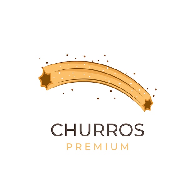 Delicious Churros Vector Illustration Logo