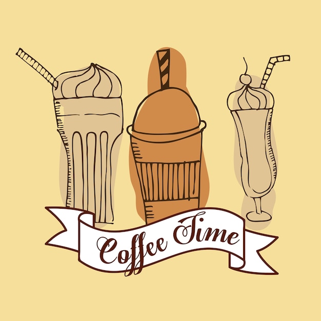 delicious coffee design, vector illustration eps10 graphic 