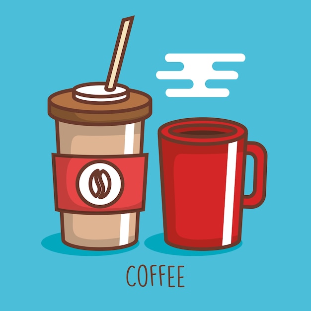 Delicious coffee drink icon