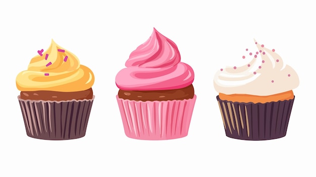 Delicious Cupcake Vector Sweet Party Dessert Clip Art