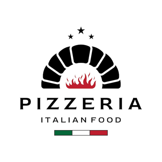 Delicious and delicious Italian food logo creative design With vintage food utensil signLogos for restaurants cafes clubs and badges