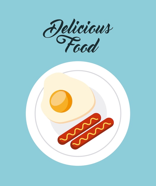 delicious food dish menu icon