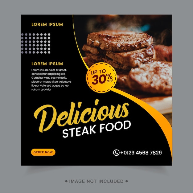 Delicious Food social media template