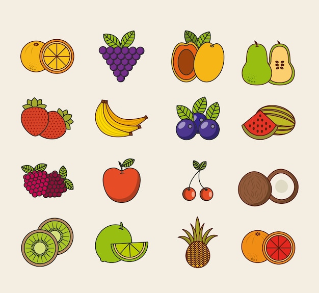 delicious fruit design