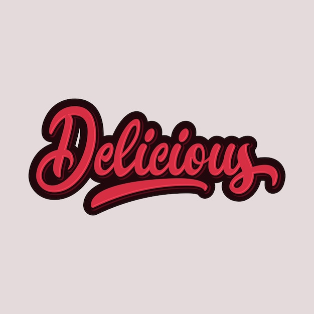 Vector delicious hand lettering