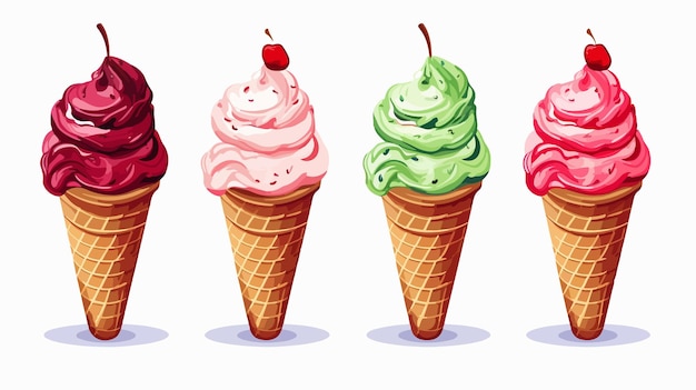 Delicious Ice Cream Icon Vector Illustration Graphic Design