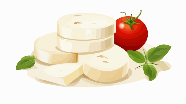 Vector delicious mozzarella white cheese vector wallpaper