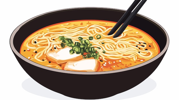 Delicious Noodle Soup Clipart for Culinary Designs