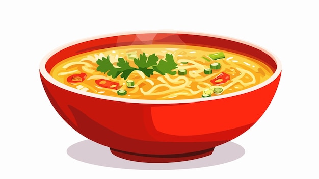 Delicious Noodle Soup Clipart for Culinary Designs