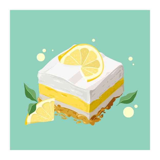 Vector delicious pastry cake vector set