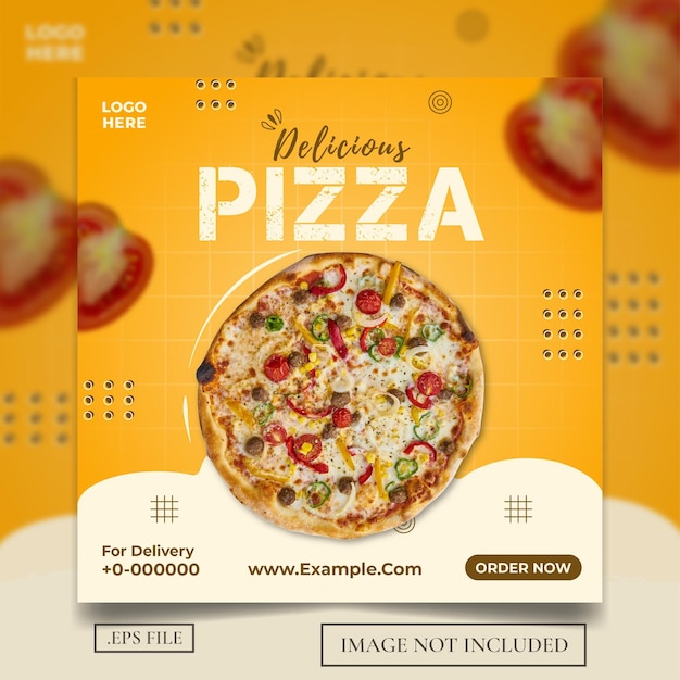 Delicious Pizza Social Media Post or Flyer-02