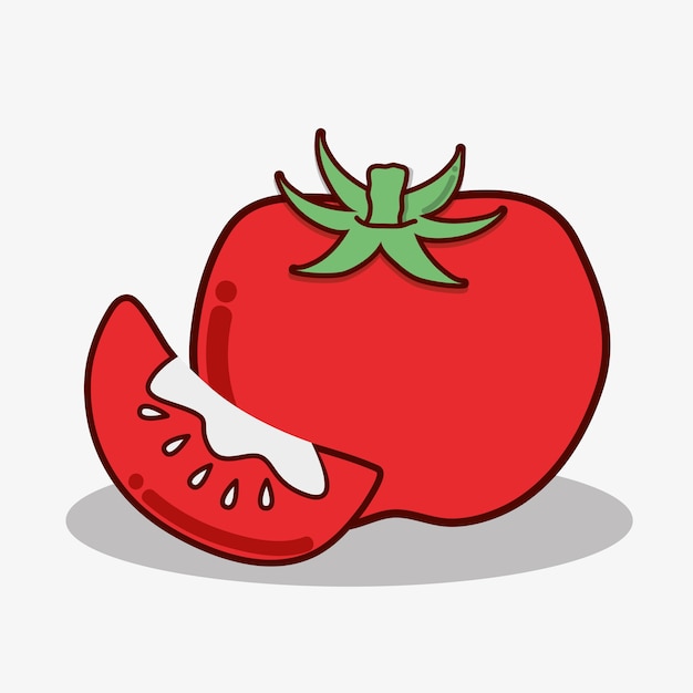 Delicious tomato vegetable food icon