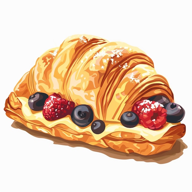 Delicious Vector Image Of Pastry