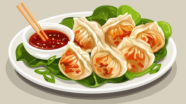 Delicious Wonton Chinese Dumplings