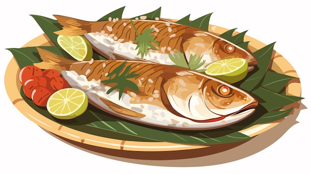 Vector delightful and amusing indonesian dish mulo teupehpeh