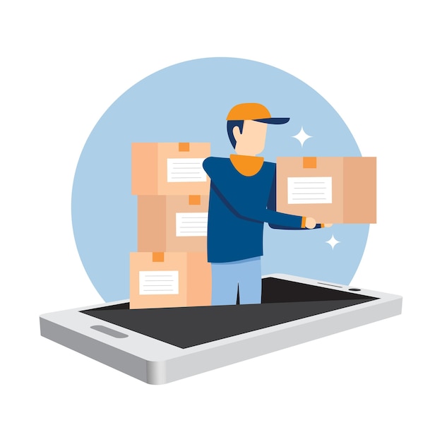 Delivery business delivers products over the phone