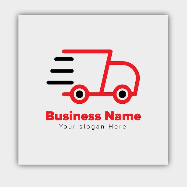 Delivery business unique logo design