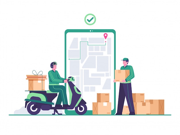 Delivery concept illustration