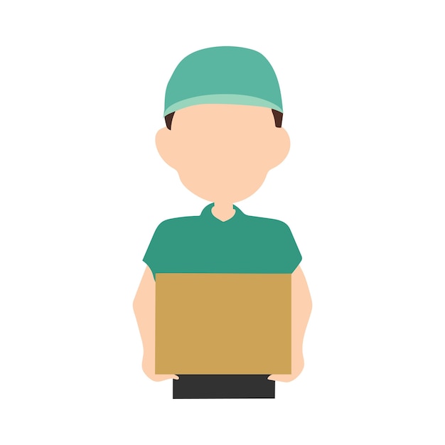 delivery guy illustration