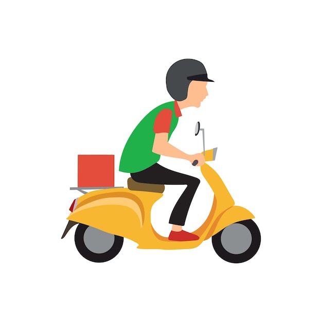 delivery guy illustration