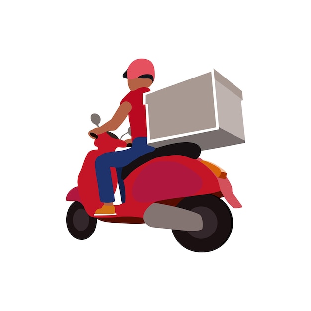 delivery guy illustration