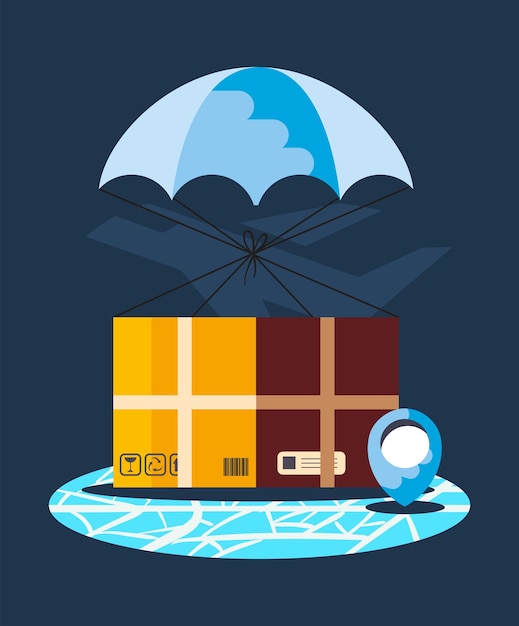 Delivery items illustration