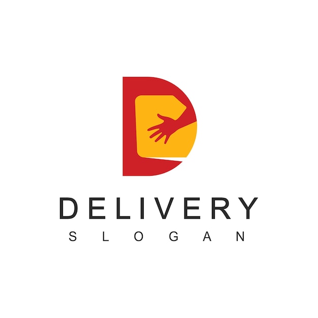 Delivery Logo Designs Template Illustration Of Moving Box Element And Letter D logo design concept