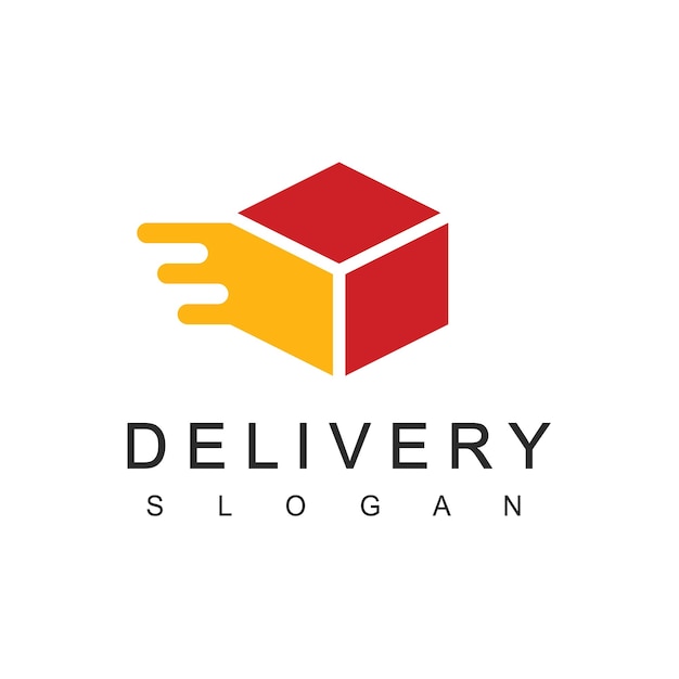 Delivery Logo Designs Template Illustration Of Moving Box Element For Logistic Expedition And Cargo Company Logo