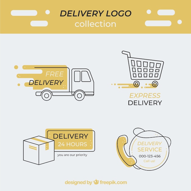 Delivery logotype collection