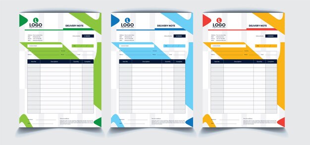 Delivery Notepad Design