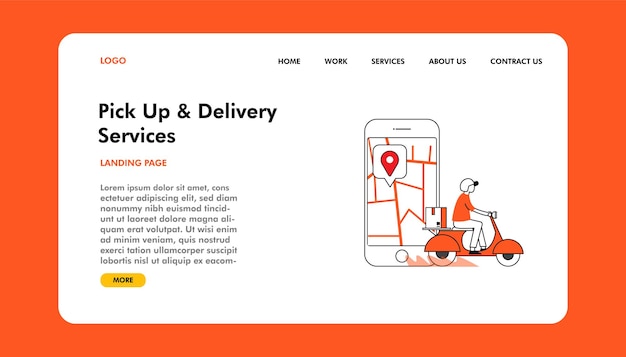 Delivery Service Landing Page