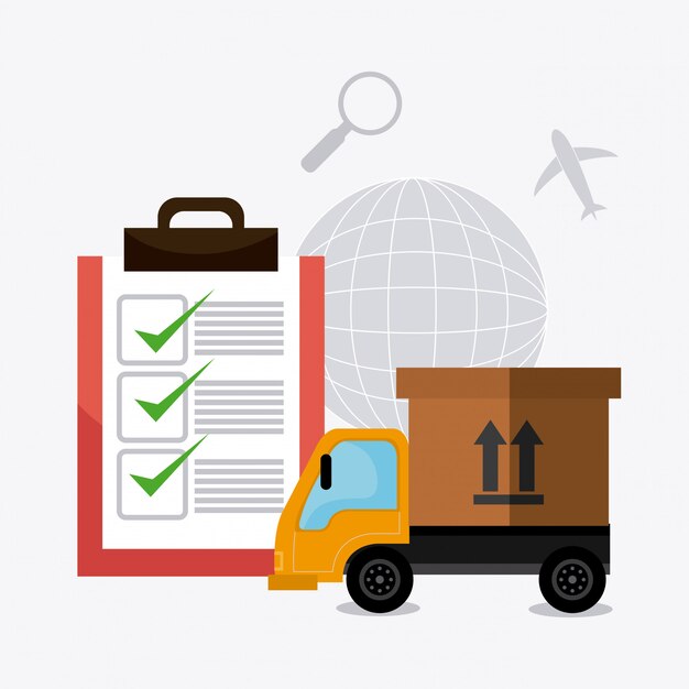 Vector delivery,transport and logistics business