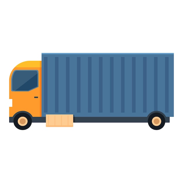 Delivery truck carrying goods cargo transportation and logistics