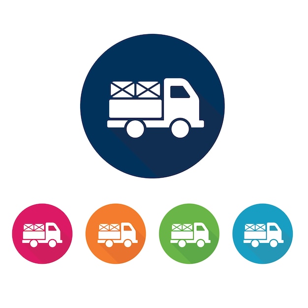 Delivery truck icon.Logistics symbol