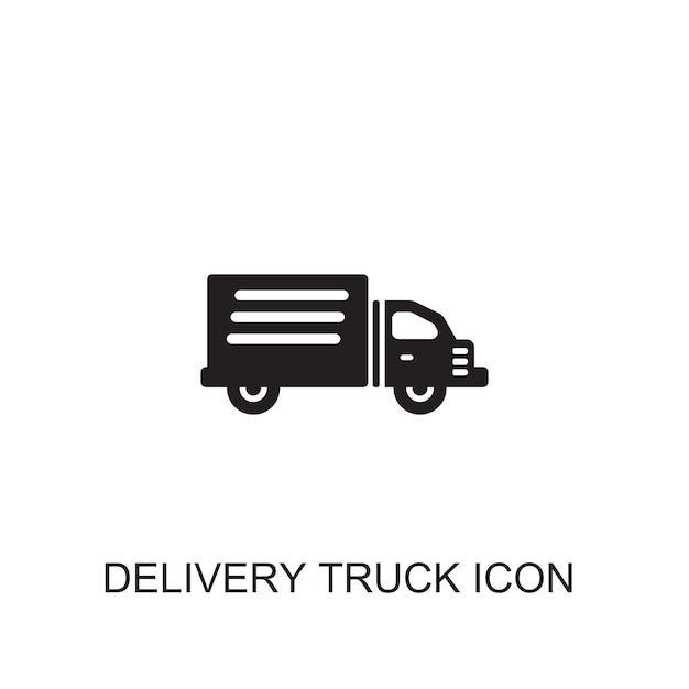 Delivery truck vector icon icon