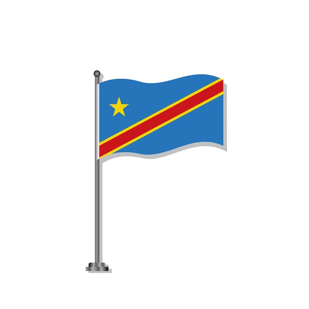 Democratic Republic of the Congo Flag