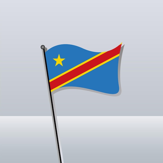 Democratic Republic of the Congo Flag